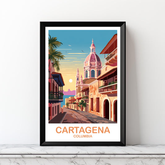 Printable Cartagena Columbia Travel Print, Columbia Wall Art, Digital Cartagena Columbia Poster, Columbia Travel Wall Art | DT2SA_COCA1