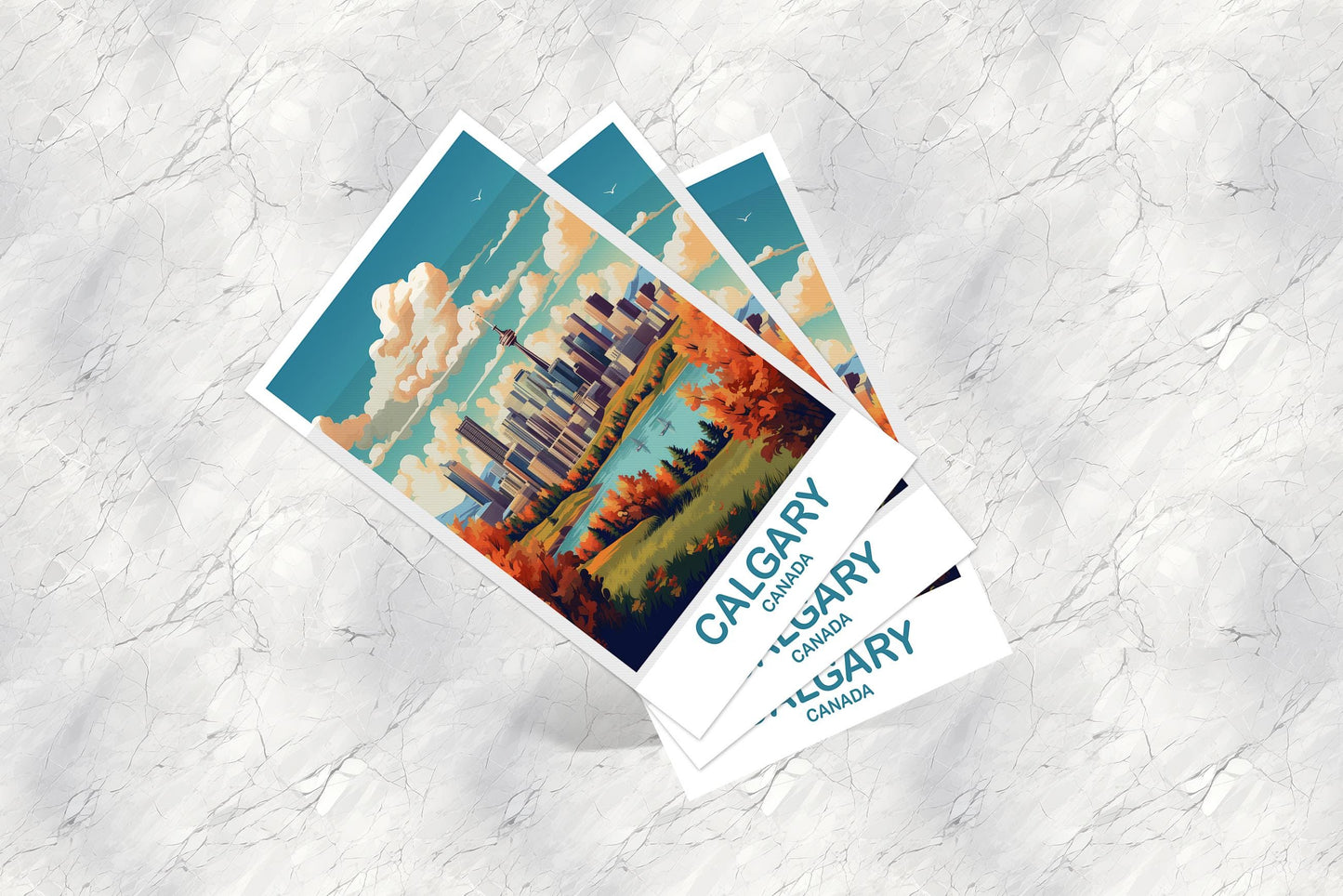 Calgary Alberta Travel Postcard, Alberta Postcard, Alberta Rocky Mountains Postcard, Alberta Travel Postcard, Canada Postcard | T2NA_ABCA1_P