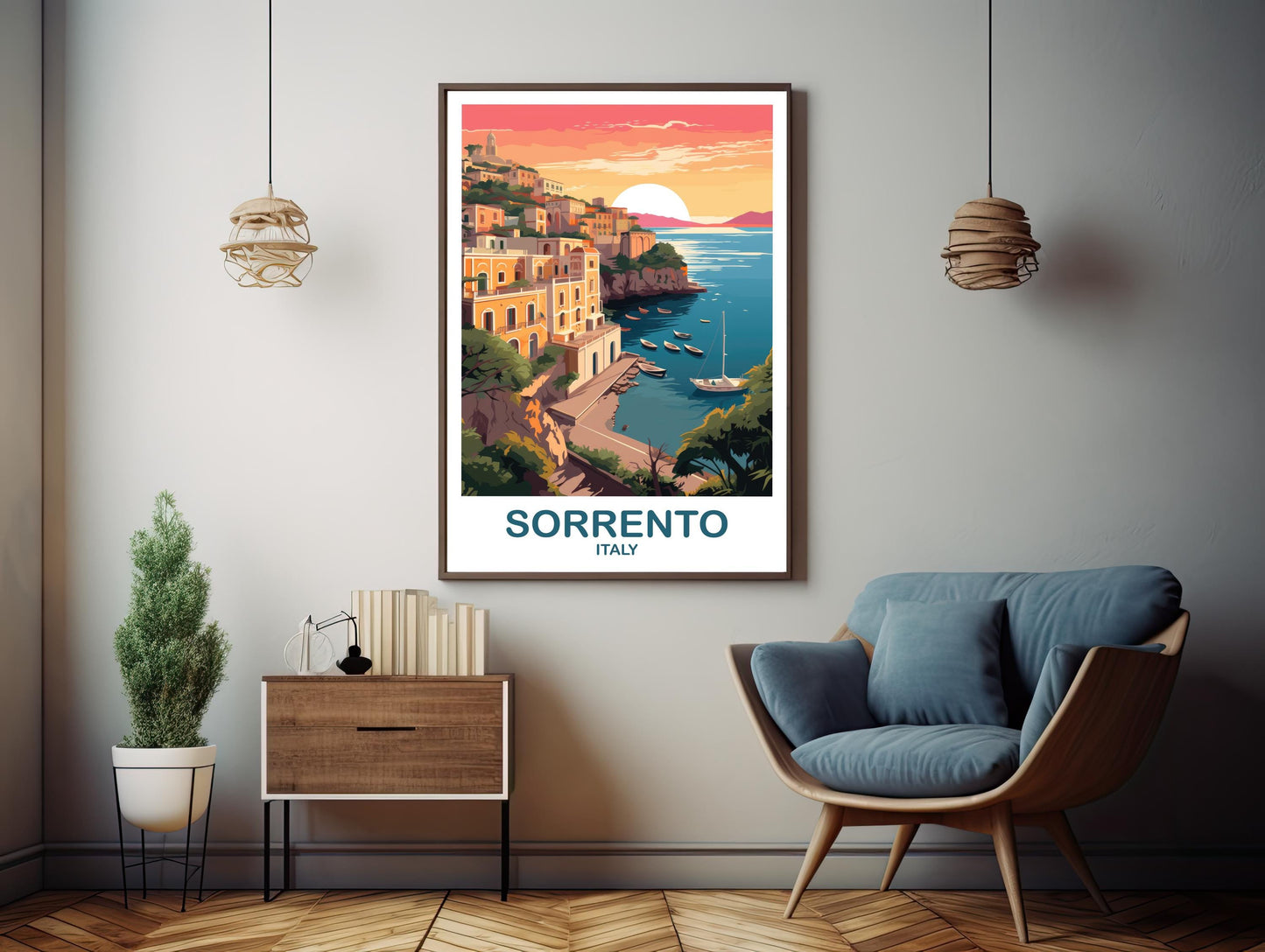 Sorrento Rome Travel Poster, Rome Travel Art, Italy Poster, Sorrento Travel Wall Art, Europe Travel Art Italy Travel Wall Art | T2EU_ITSO1