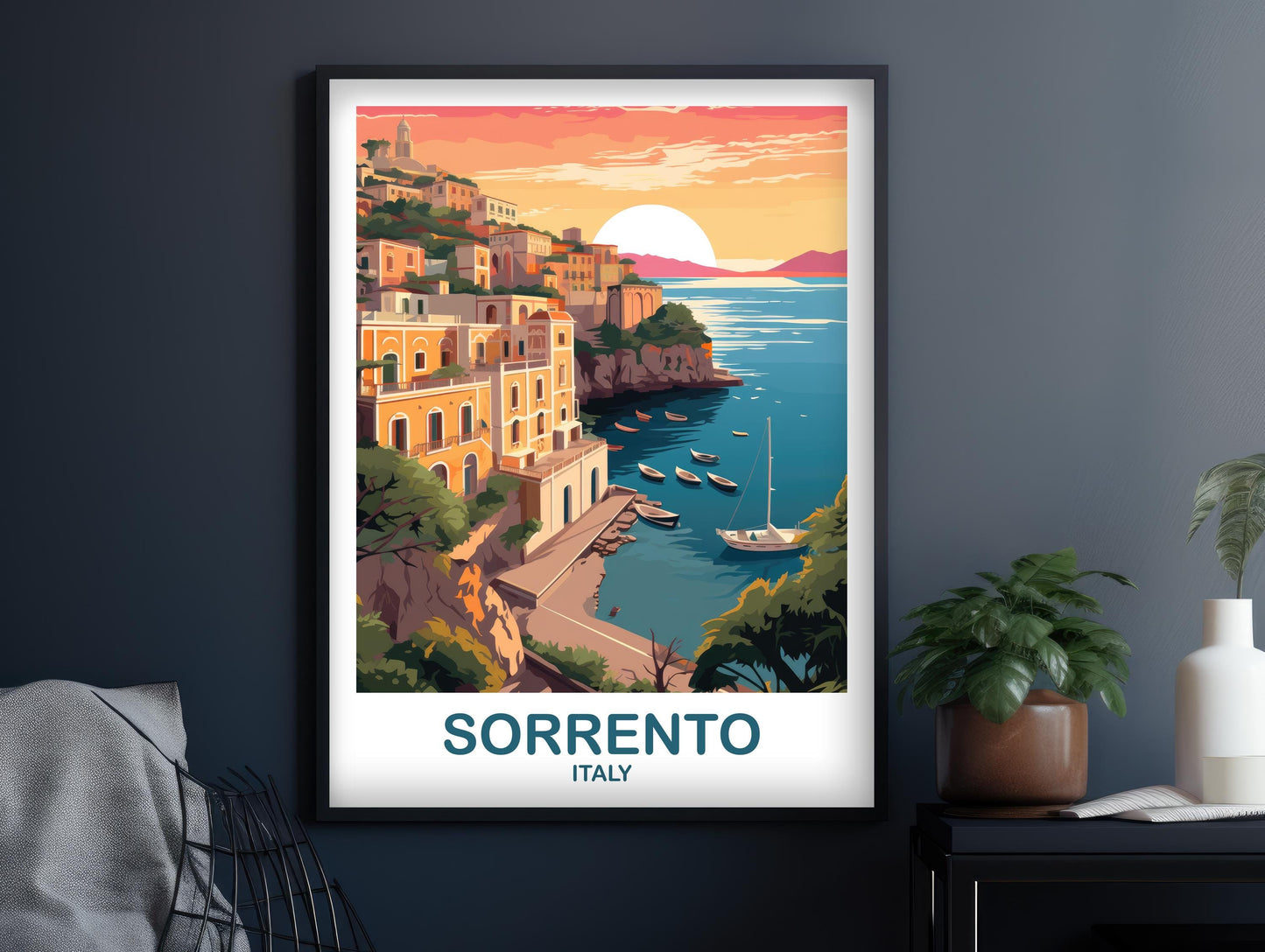 Sorrento Rome Travel Poster, Rome Travel Art, Italy Poster, Sorrento Travel Wall Art, Europe Travel Art Italy Travel Wall Art | T2EU_ITSO1