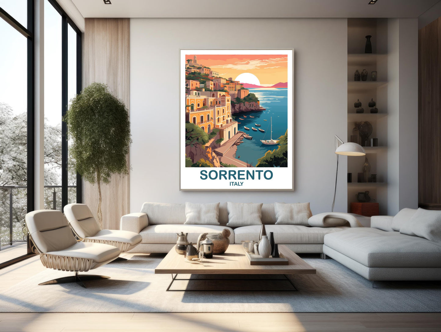 Sorrento Rome Travel Poster, Rome Travel Art, Italy Poster, Sorrento Travel Wall Art, Europe Travel Art Italy Travel Wall Art | T2EU_ITSO1